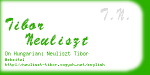 tibor neuliszt business card